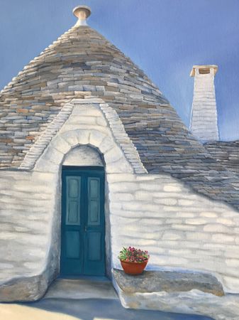 Елена Курочко (Картина, живопись - 
                  60 x 80 см) Трулли Альберобелло Апулия