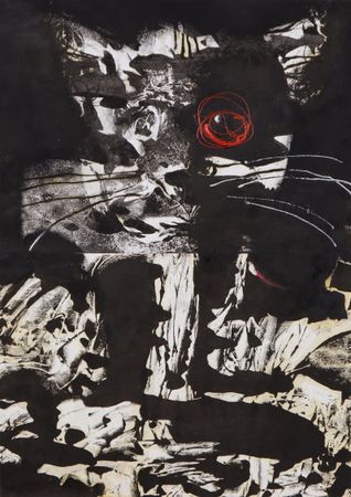 Дмитрий Василенко (Авторская графика - 
                  68 x 70 см) Кот Бегемот