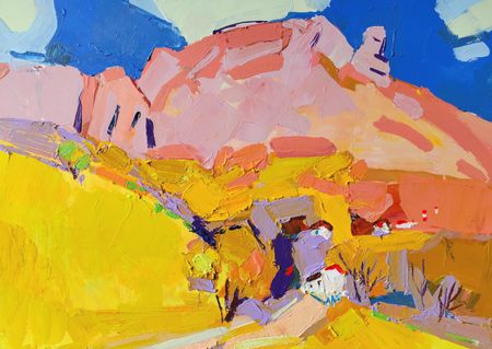 Олеся Лишаева (Картина, живопись - 
                  80 x 60 см) Демерджи