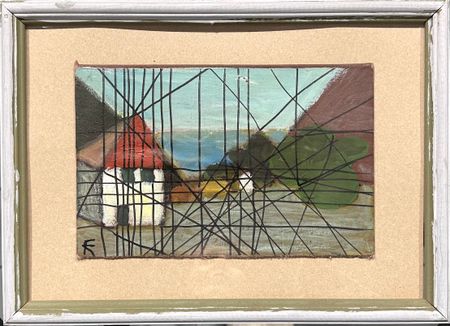 Клара Голицына (Авторская графика - 
                  32 x 23 см) Селение между гор