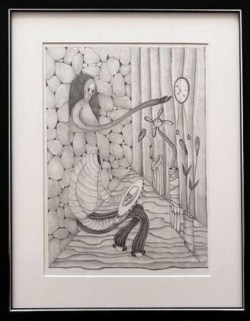Леша Мелки (Авторская графика - 
                  30 x 40 см) Без названия 2