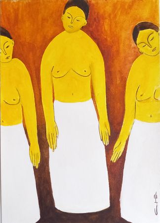Саша Катинаускиене (Авторская графика - 
                  21 x 29.7 см) Матери