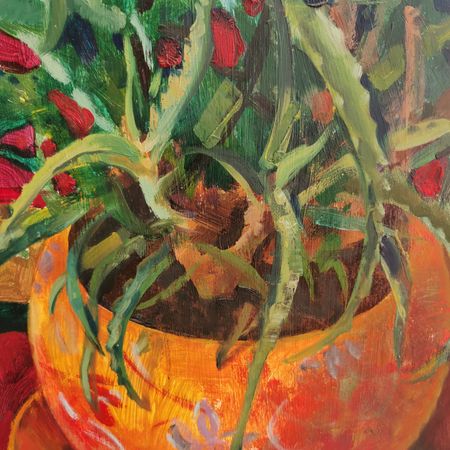 Регина Буглеева (Авторская графика - 
                  60 x 70 см) Алоэ