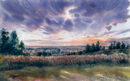 Жанна Губина (Авторская графика - 
                  57 x 38 см) Вдохновение рядом