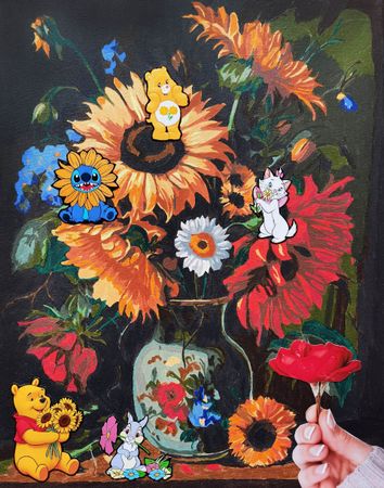 Ирина БАСТ (Картина, живопись - 
                  40 x 50 см) Самый красивый букет