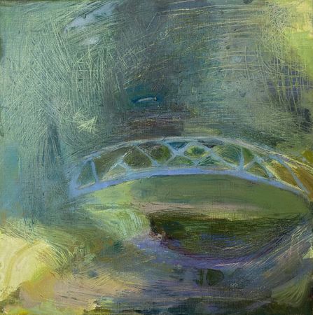 Мария Попова (Картина, живопись - 
                  40 x 40 см) Мост