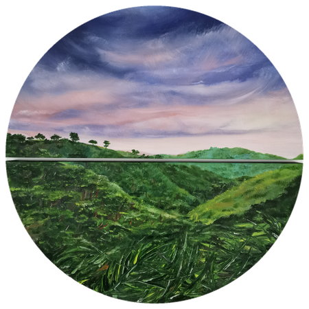 Мила Bezú (Картина, живопись - 
                  60 x 60 см) Jungle before the storm