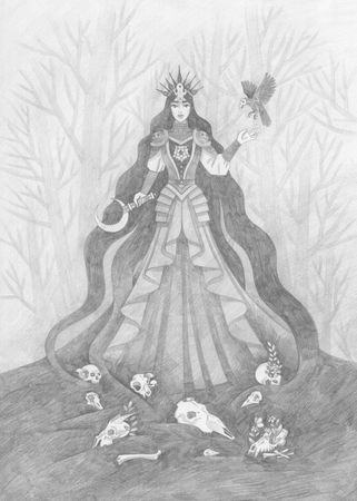 Витана Маковская (Авторская графика - 
                  21 x 29.7 см) Морана