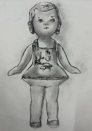 Кристина Пуршина (Авторская графика - 
                  20 x 30 см) Куколка #6