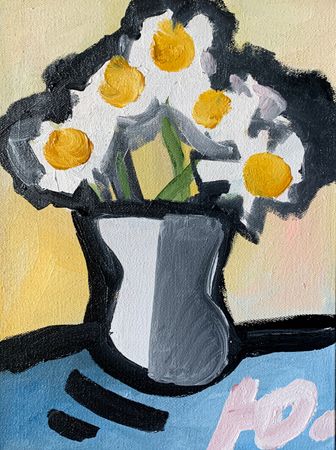 Юджин (Картина, живопись - 
                  18 x 24 см) Ромашки