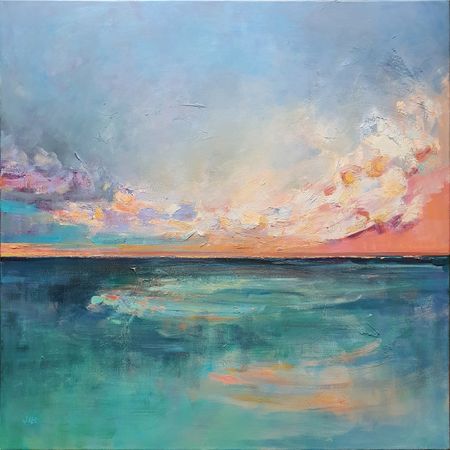 Мария Кузина (Картина, живопись - 
                  90 x 90 см) Открытость