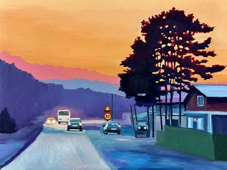 Антон Куприянов (Картина, живопись - 
                  80 x 60 см) Это не горы, это небо и лес