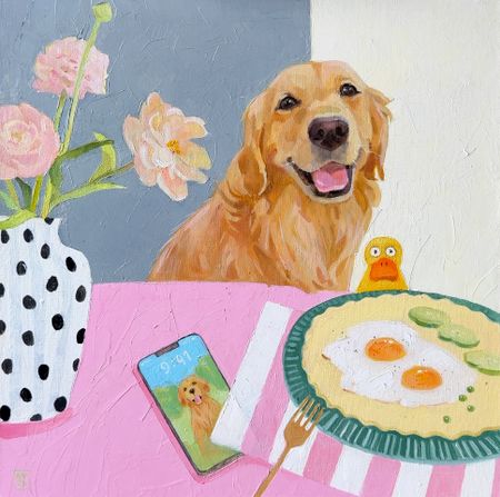 Александра Сергеева (Картина, живопись - 
                  40 x 40 см) Утро с тобой