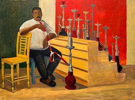 Анастасия Омельченко (Картина, живопись - 
                  170 x 130 см) Shisha man