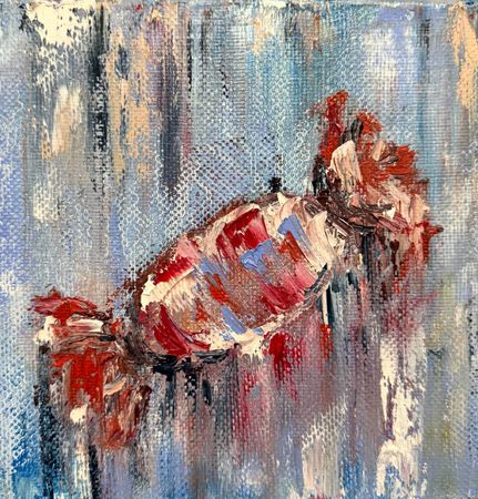 Белла Новинькова (Картина, живопись - 
                  20 x 20 см) Вкус детства