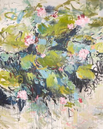 Анна Ганина (Картина, живопись - 
                  100 x 125 см) Lily pond