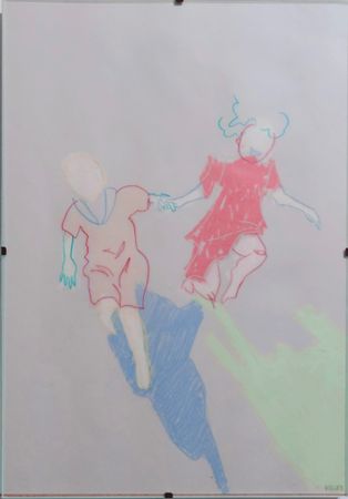 Анастасия Малиновская (Авторская графика - 
                  20 x 30 см) Места_пока все дома