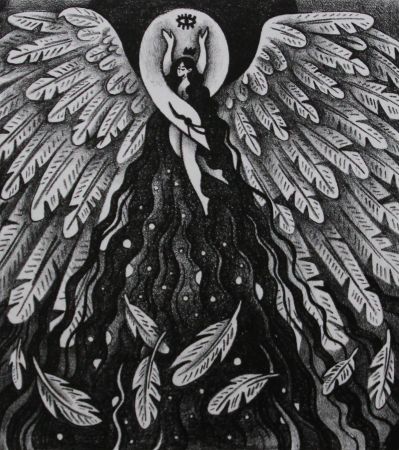 Витана Маковская (Графика печатная - 
                  19.5 x 22 см) Полет