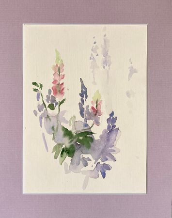 Алина Буглеева (Авторская графика - 
                  20 x 25 см) Люпины