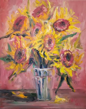 Елизавета Сазонова (Картина, живопись - 
                  40 x 50 см) В стиле Ван Гога