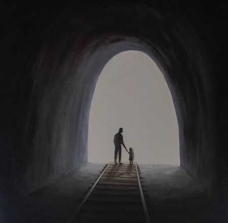 Лана Берг (Картина, живопись - 
                  50 x 50 см) Двойной обман