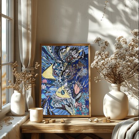 Ирина Шумская (Авторская графика - 
                  40 x 60 см) Букет