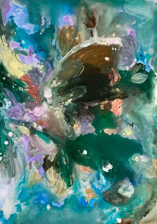 Валерия Гуляева (Картина, живопись - 
                  70 x 100 см) RIVER