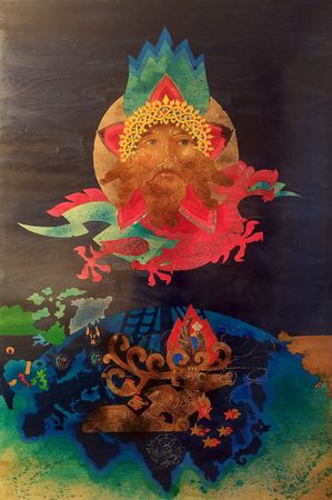 Павел Ольхович (Картина, живопись - 
                  100 x 150 см) Казачий Спас