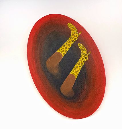Еликука (Картина, живопись - 
                  20 x 30 см) Под юбкой 2
