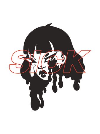 Лёля Нуар (Графика цифровая (принты) - 
                  30 x 40 см) Sick