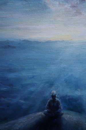 Анна Колтунова (Картина, живопись - 
                  80 x 43 см) Будда. Мыслитель.