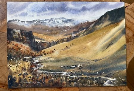 Жанна Губина (Авторская графика - 
                  36 x 26 см) Джилы-Су