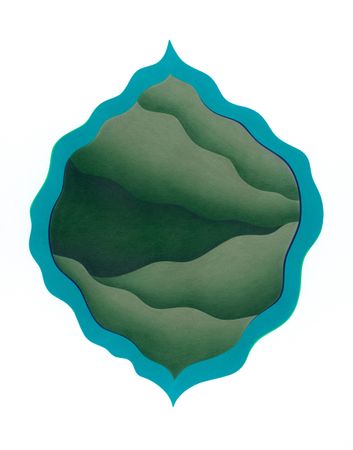 Лиза Одиноких (Авторская графика - 
                  70 x 100 см) Внутреннее отражение