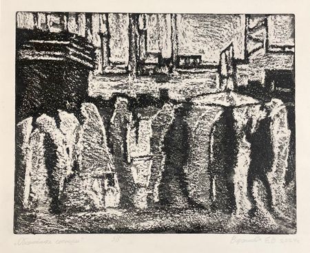 Екатерина Воронкова (Графика печатная - 
                  29.1 x 24.1 см) Обожженные солнцем