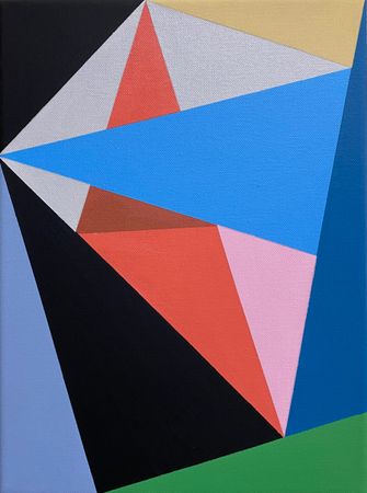 Юрий Ростиславский (Картина, живопись - 
                  30 x 40 см) Морфология треугольника