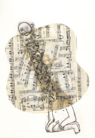 Оля Душкина (Авторская графика - 
                  21 x 29.7 см) Реприза