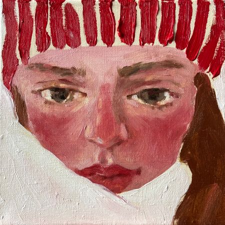 Evabardo (Картина, живопись - 
                  20 x 20 см) Snowstorm lover