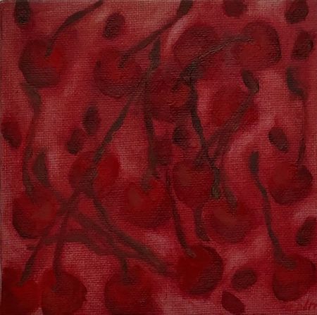 Виктория Зарецкая (embrassé par la muse) (Авторская графика - 
                  10 x 10 см) Жадность