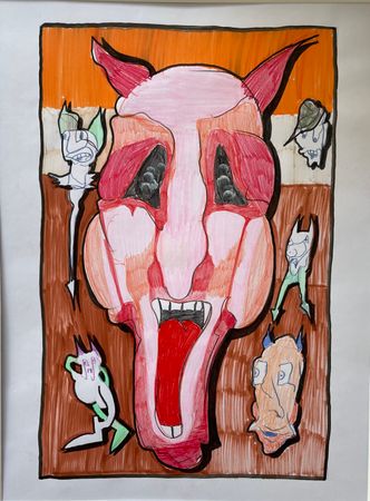 Максим Има (Авторская графика - 
                  30 x 42 см) Черти