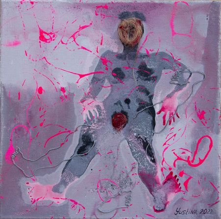 Юстина Комиссарова (Картина, живопись - 
                  30 x 30 см) После медитации