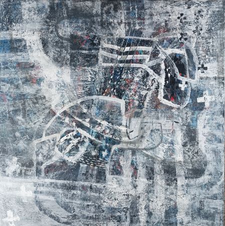 Наталья Порошина (Картина, живопись - 
                  80 x 80 см) Секунды меланхолии