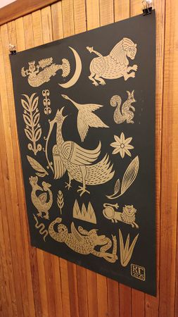 Кузьма Григорьев (Графика печатная - 
                  50 x 70 см) Сказочный бестиарий