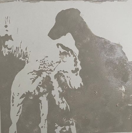 Лена Троянская (Графика печатная - 
                  30 x 30 см) Love is