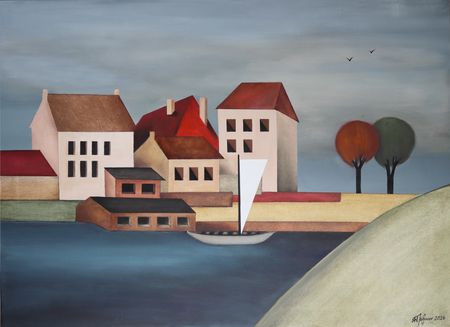 Александр Трифонов (Картина, живопись - 
                  110 x 80 см) Где-то там