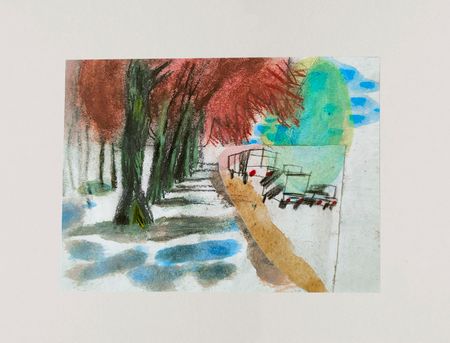Варвара Голланд (Авторская графика - 
                  29 x 23 см) Мартовское