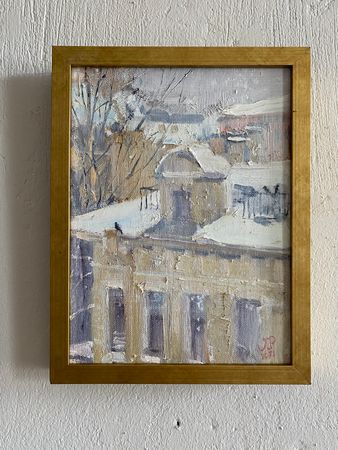 Валерия Привалихина (Картина, живопись - 
                  18 x 24 см) Снежный день