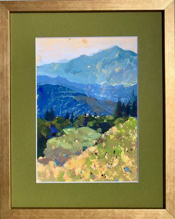 Алина Буглеева (Авторская графика - 
                  25 x 35 см) Кавказские горы