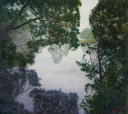 Николай Водолазский (Картина, живопись - 
                  90 x 80 см) Зеркало