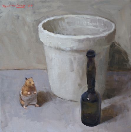 Никита Максимчук (Картина, живопись - 
                  40 x 40 см) Опа!