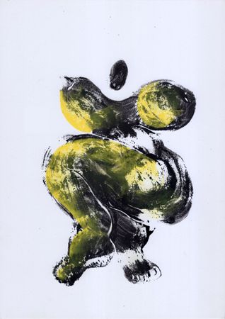 Тася Василькова (Графика печатная - 
                  21 x 29.7 см) Желтая